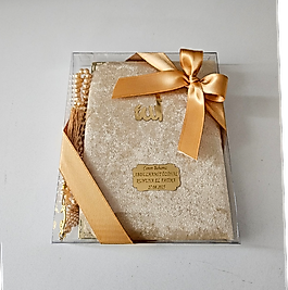 Gold Kurdeleli Kadife Set