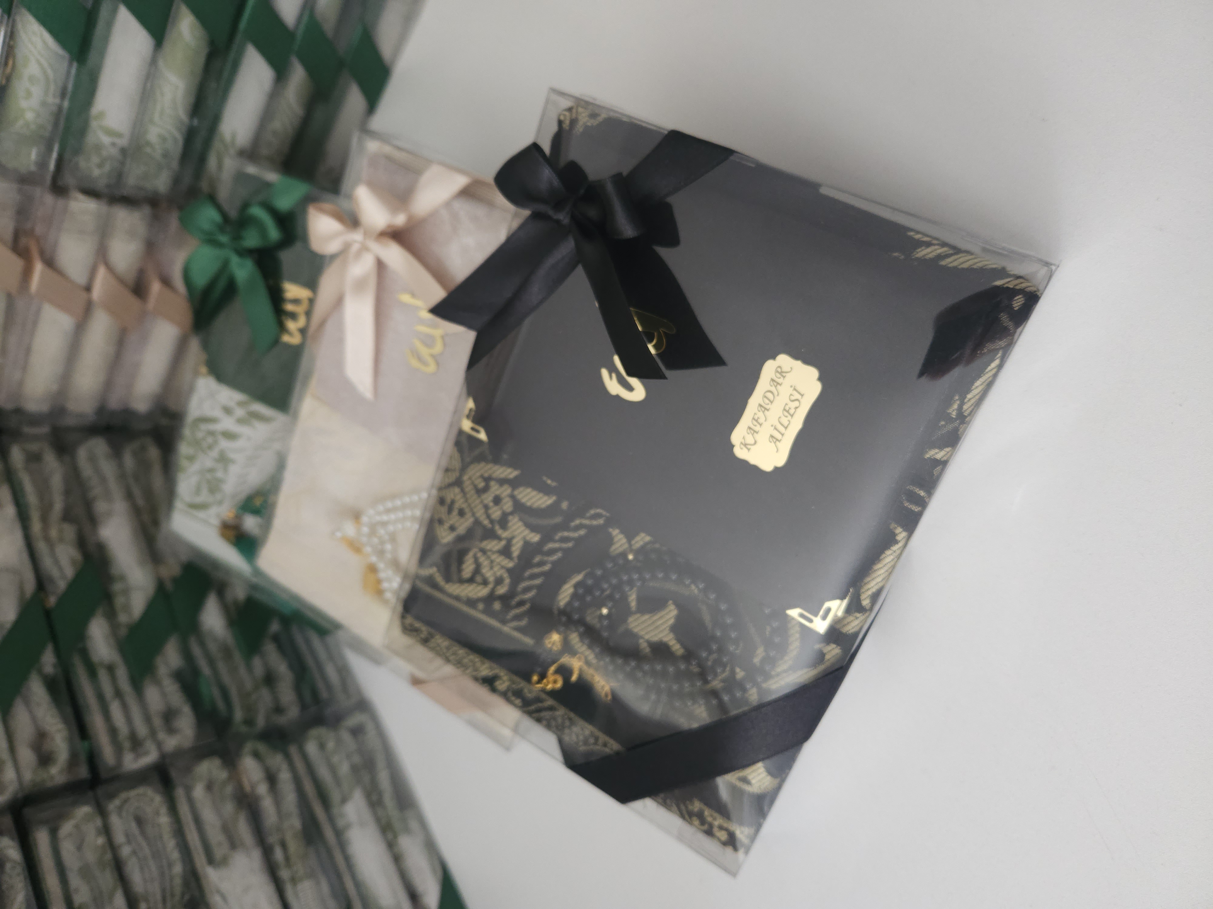 Seccadeli kadife yasin seti